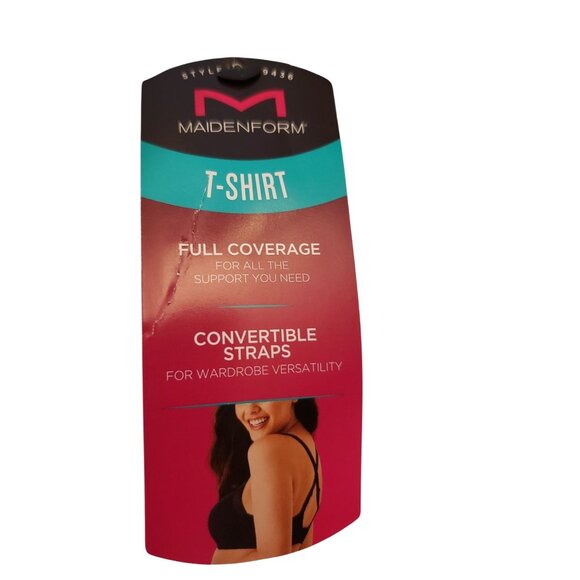 Maidenform Everyday Full Coverage Underwire T-Shirt Bra 09436 Black Size 34C - Picture 9 of 12